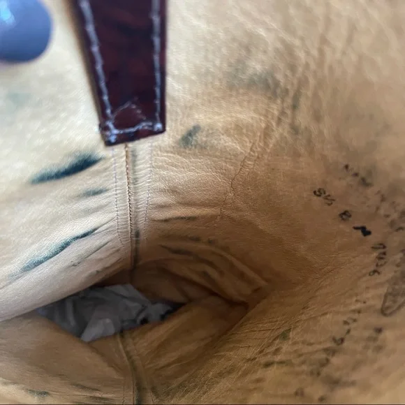 Justin Brown Leather Vintage Western Riding Boots - Picture 11 of 12